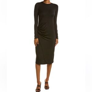 Vince Gathered Midi Dress